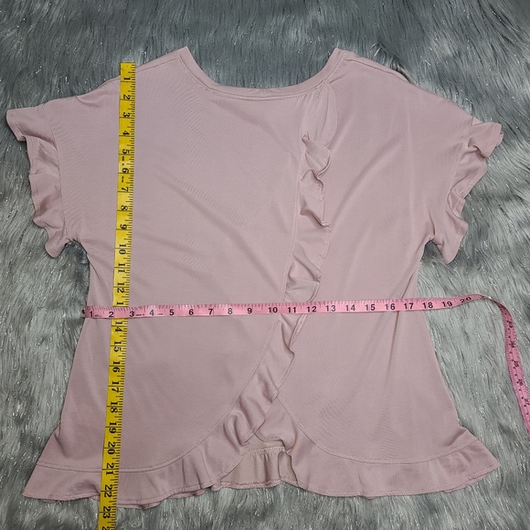 SOLD!!!!               Alya Ruffle Tee Top - Picture 2 of 3